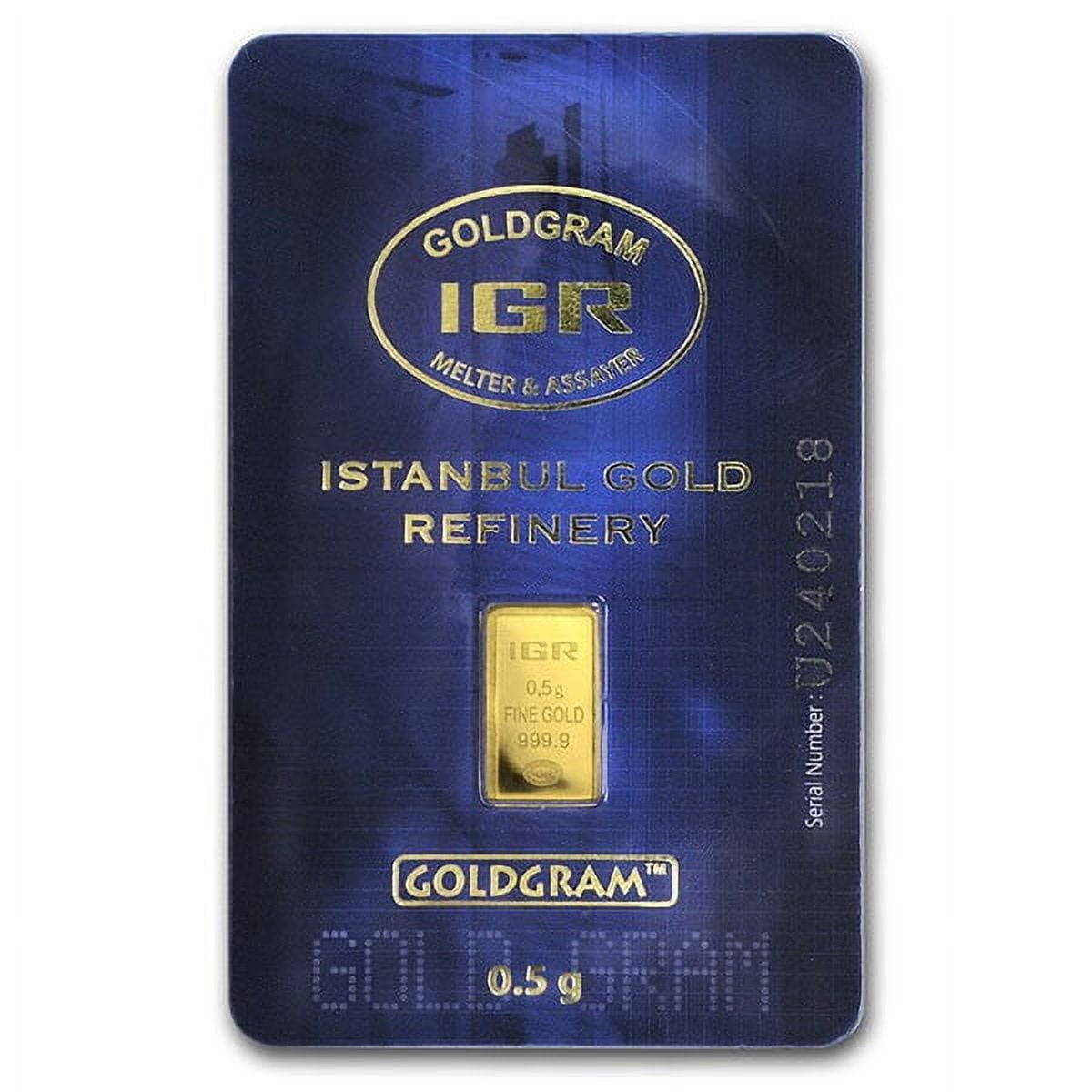 Gold Bar, 1/2 Gram in Assay Package (Brand our Choice) image 2