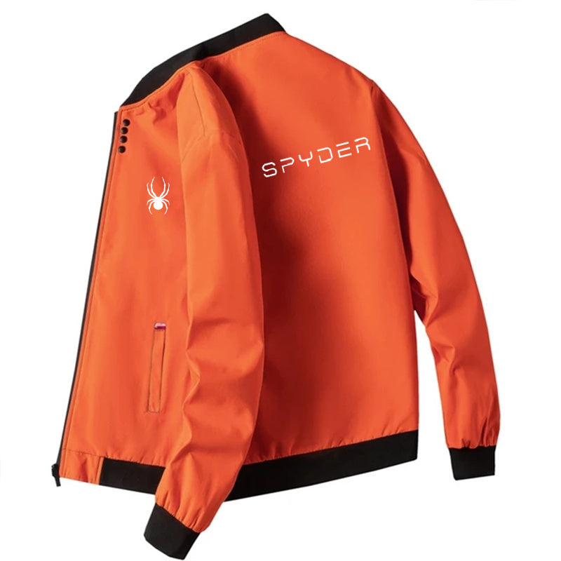 Spring Autumn Man Coats White Streetwear Fashion Stand Collar Bomber Jacket Men image 6