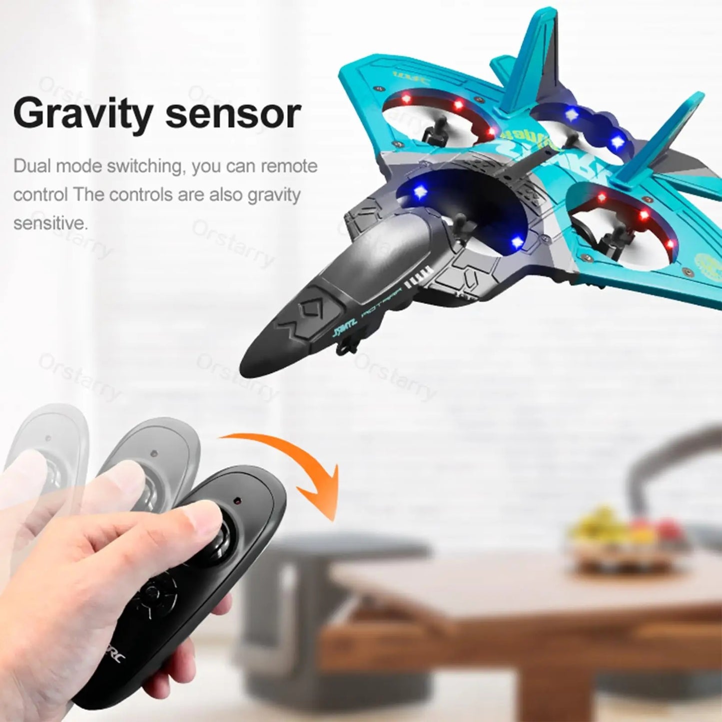 V17 RC Remote Control Airplane 2.4G Remote Control Fighter Hobby Plane Glider A image 9