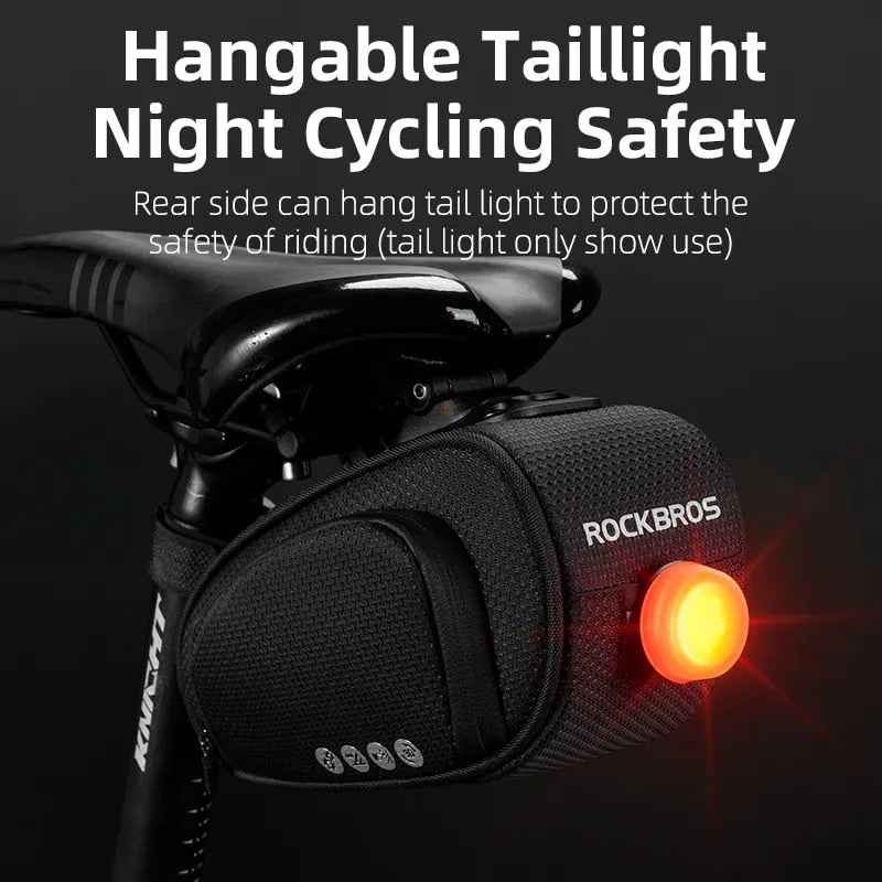 ROCKBROS Rainproof Bicycle Bag Shockproof Bike Saddle Bag For Refletive Rear La image 10
