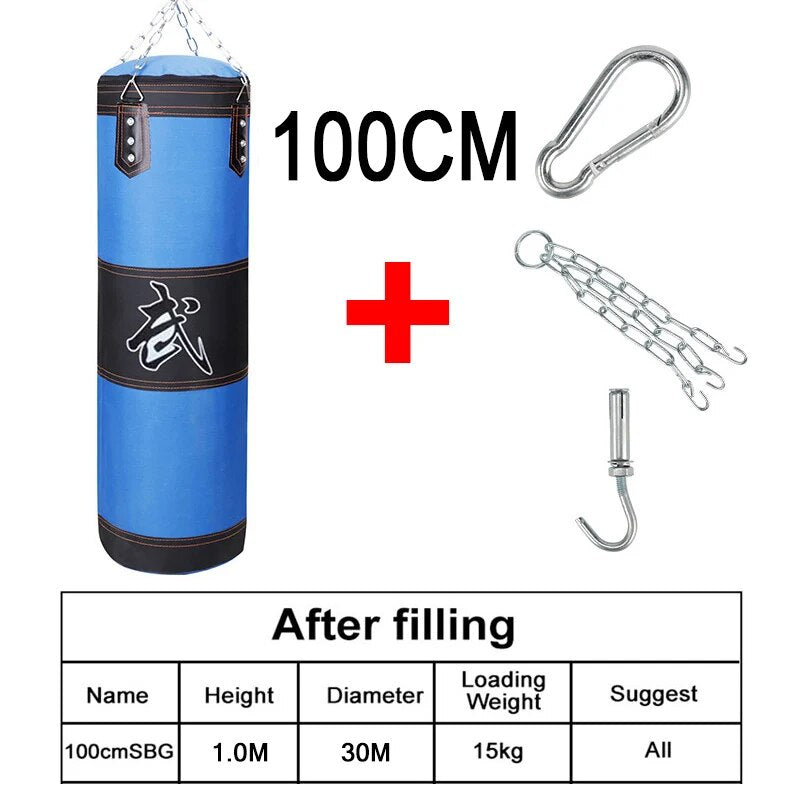 Punch Sandbag Durable Hanging Hollow Sandbag Boxing Heavy Punch Bag With Metal  image 15