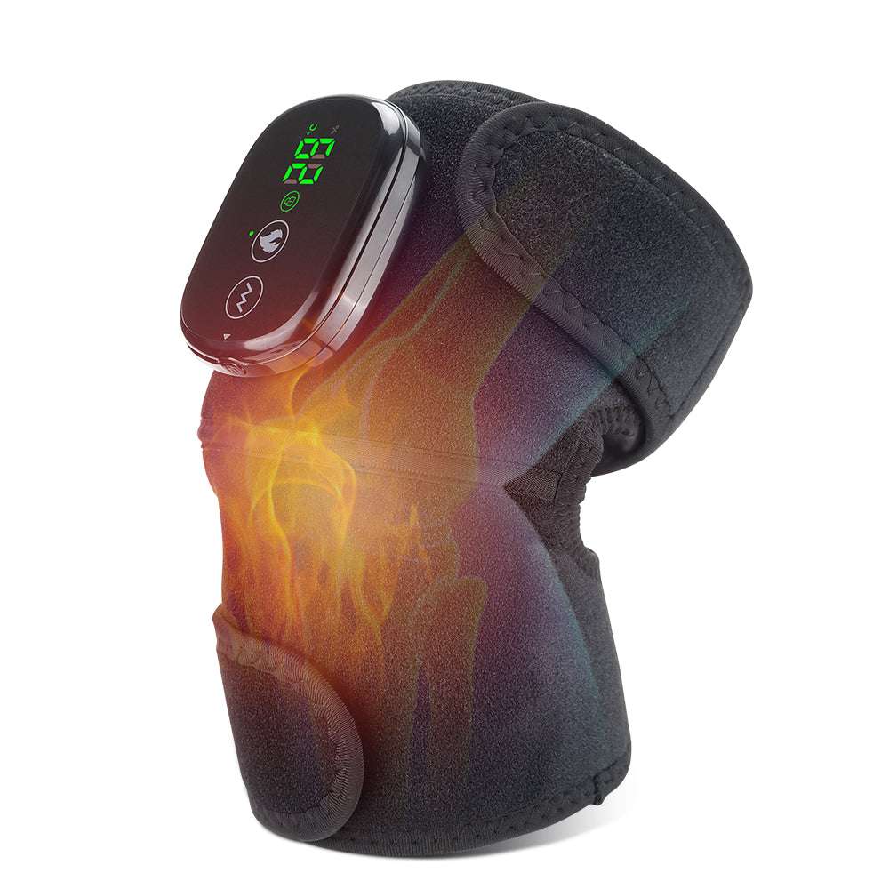 3 In 1 Electric Heating Massage Belt Knee Shoulder Vibrator  Compress Joint