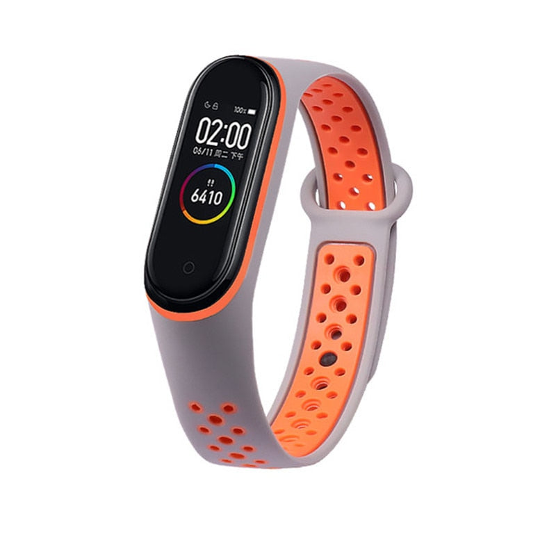 Silicone Strap for Xiaomi Mi Band 3 4 Breathable Straps Replacement Bracelet fo image 21