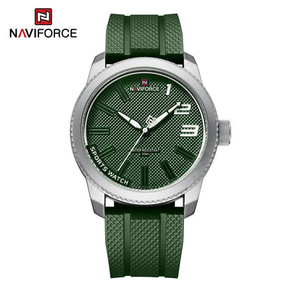 NAVIFORCE Top Luxury Brand Quartz Watch Men Silicone Strap Military Watches 30A image 2