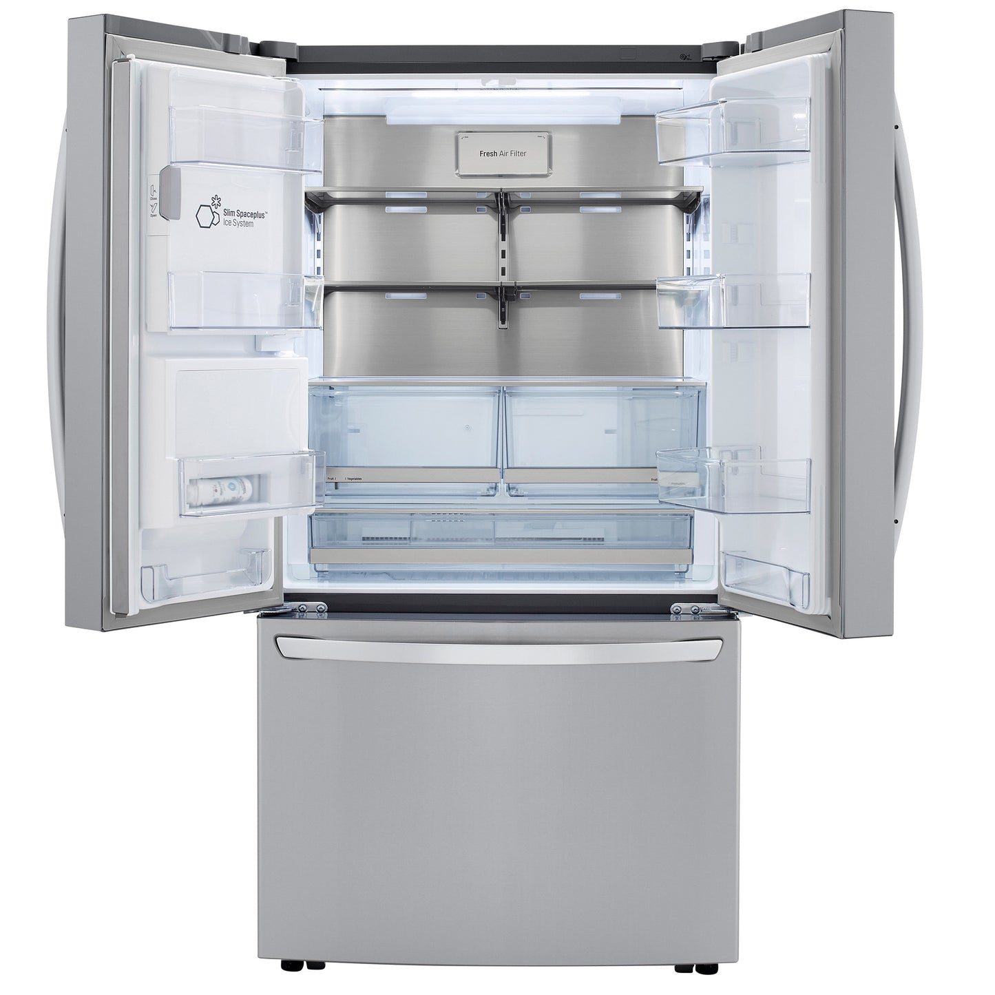 LG 23.5 cu. ft. French Door Counter-Depth Refrigerator with Craft Ice image 3