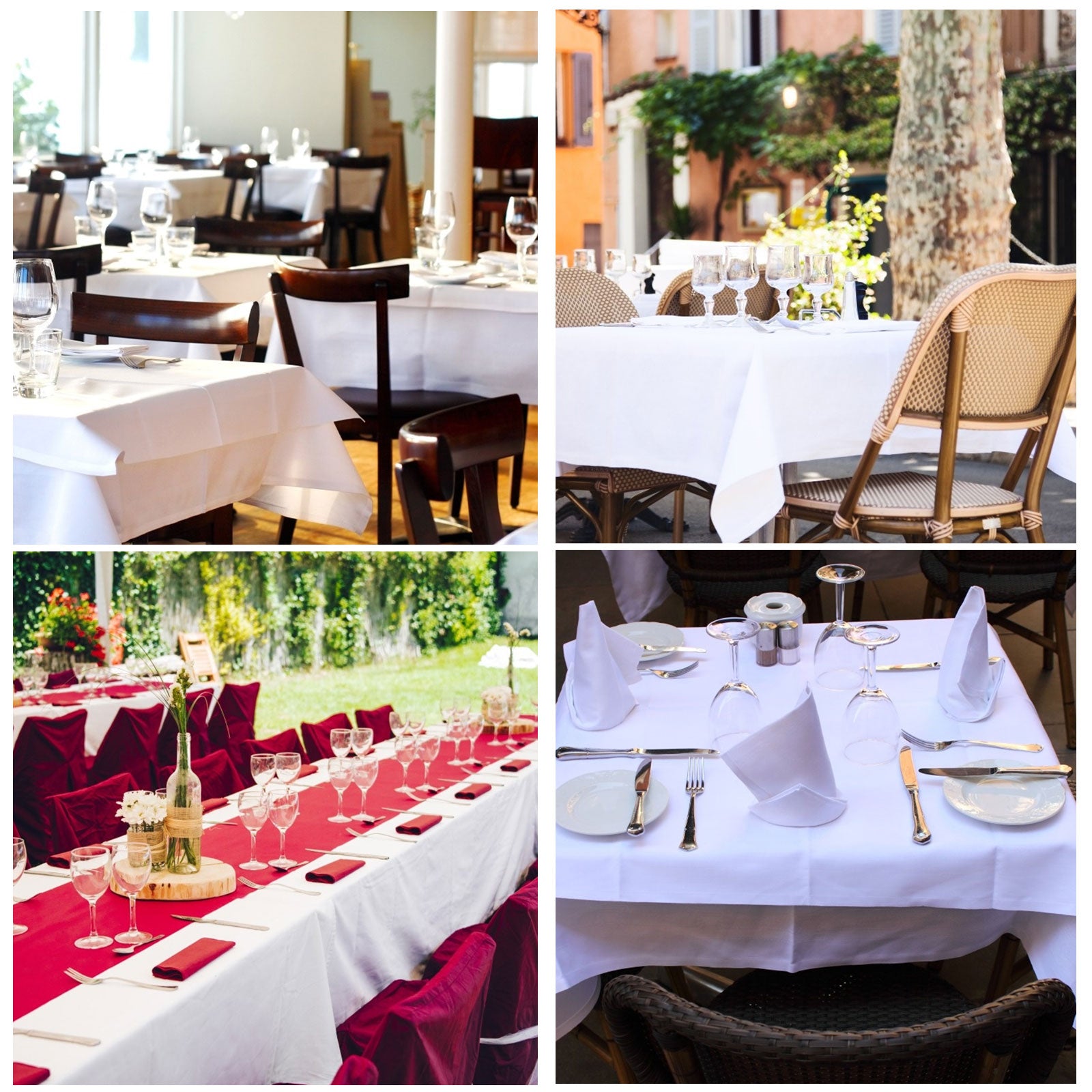 White Table Cloth Polyester Table Cloth Rectangular Satin Tablecloth for Birthd image 12