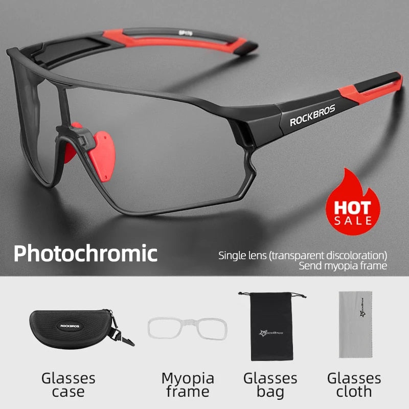 Cycling Glasses Photochromic MTB Road Bike Glasses UV400 Protection Su