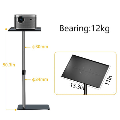128cm/50Inch Floor Projector Support Stand Metal Holder Multi-angle Adjustable image 3