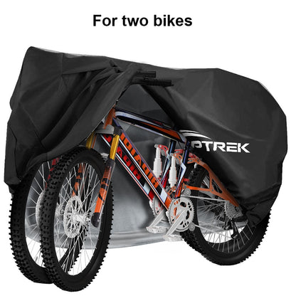 Toptrek Bike Cover 210D Oxford Outdoor Storage Waterproof & Anti-UV Bicycle Cov image 2