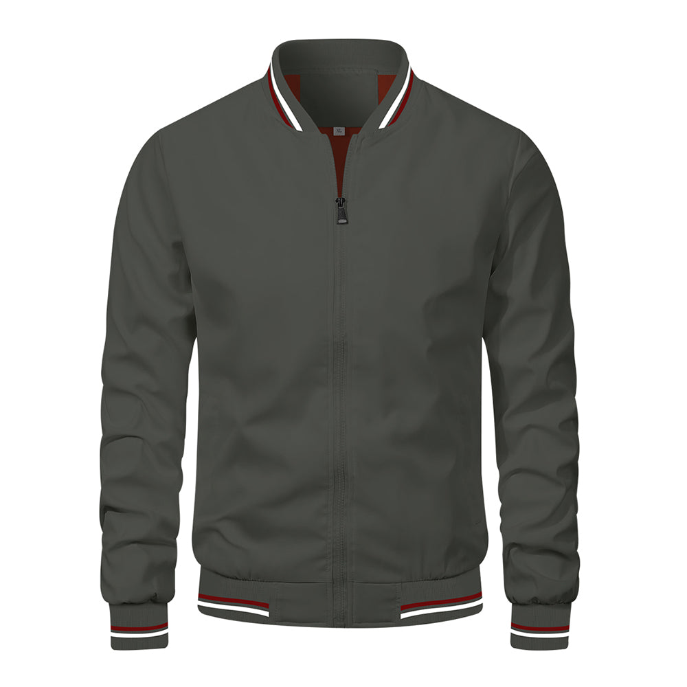Spring Summer Jacket Men Black Casual Slim Fit Baseball Men Jackets New