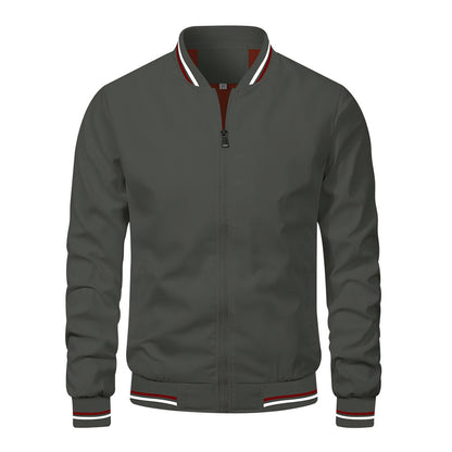 Spring Summer Jacket Men Black Casual Slim Fit Baseball Men Jackets New