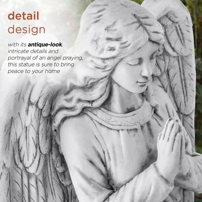 Alpine Corporation Praying Angel Statue, Outdoor Yard Art Decor image 5