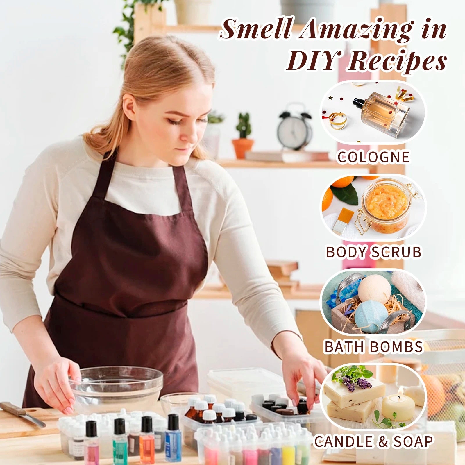 HIQILI Fragrance Oils Set-Nature Theme | TOP 6 Gift Set Use For Aromatherapy,Di image 5