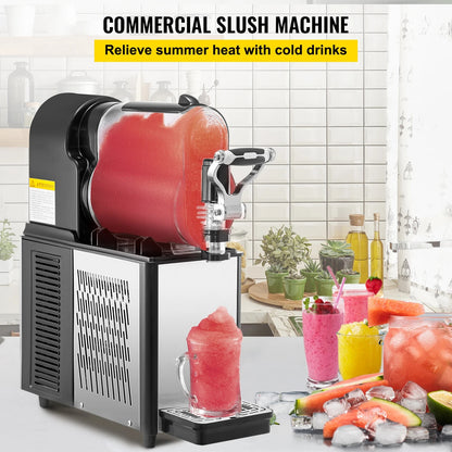 VEVOR 3/6L 1/2 Jar Commercial Slushie Machine Slush Maker Frozen Drink Dispense image 1