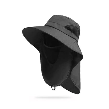 Summer Outdoor Fishing Caps Men Wide Brim UV Protective Mask Thin Casual Hats S image 3