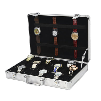 Handmand Slots Aluminum Alloy Display Watch Box Organizer Jewelry Storage Case  image 9