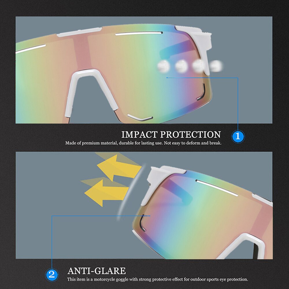 Polarized Cycling Sunglasses UV Protection Windproof Glasses For Men Women Pola image 5