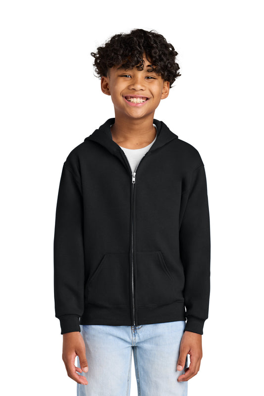 Jerzees Youth NuBlend Full-Zip Hooded Sweatshirt.  993B