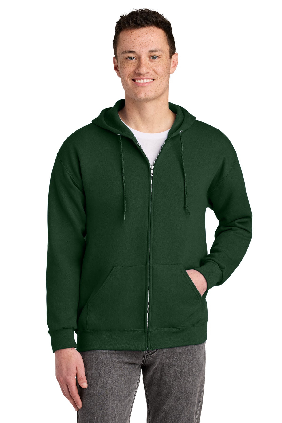 Jerzees NuBlend Full-Zip Hooded Sweatshirt.  993M