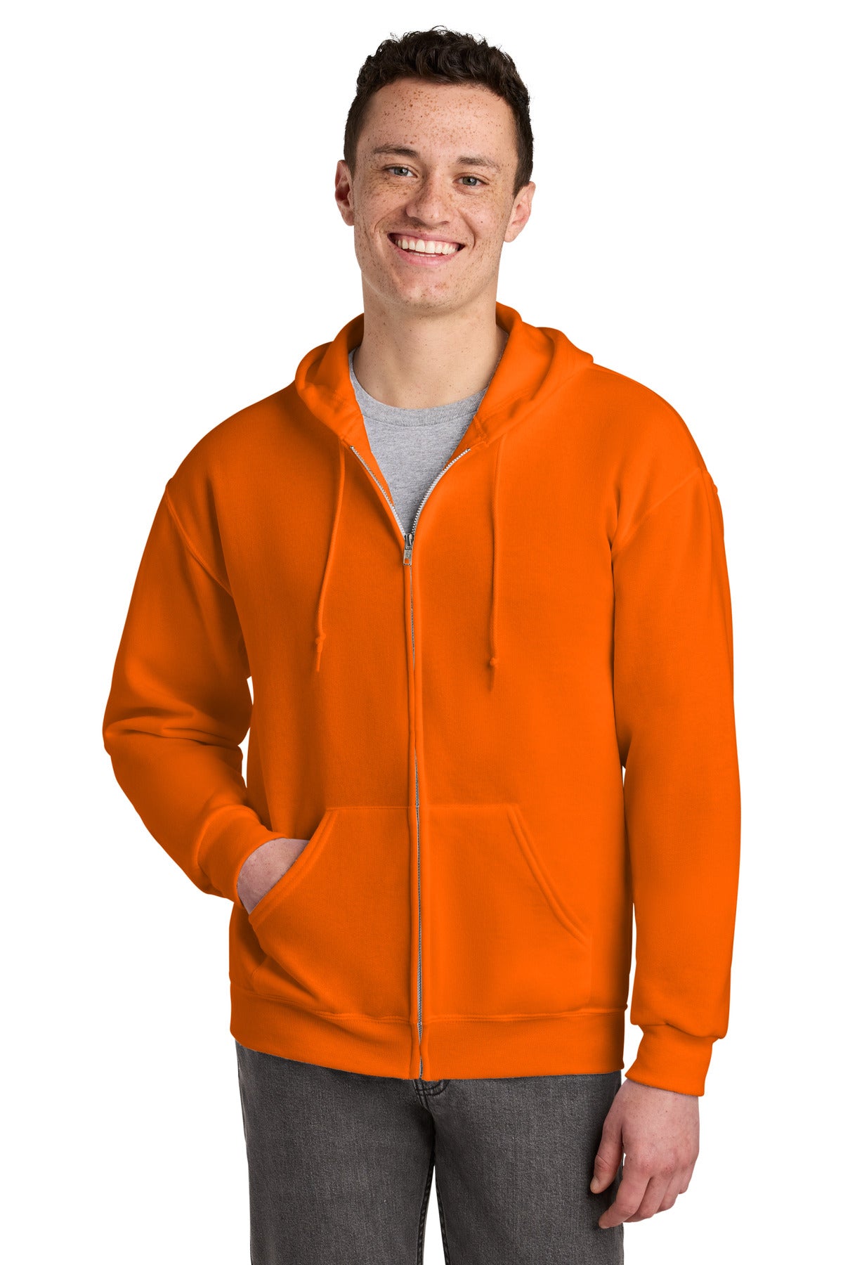 Jerzees NuBlend Full-Zip Hooded Sweatshirt.  993M