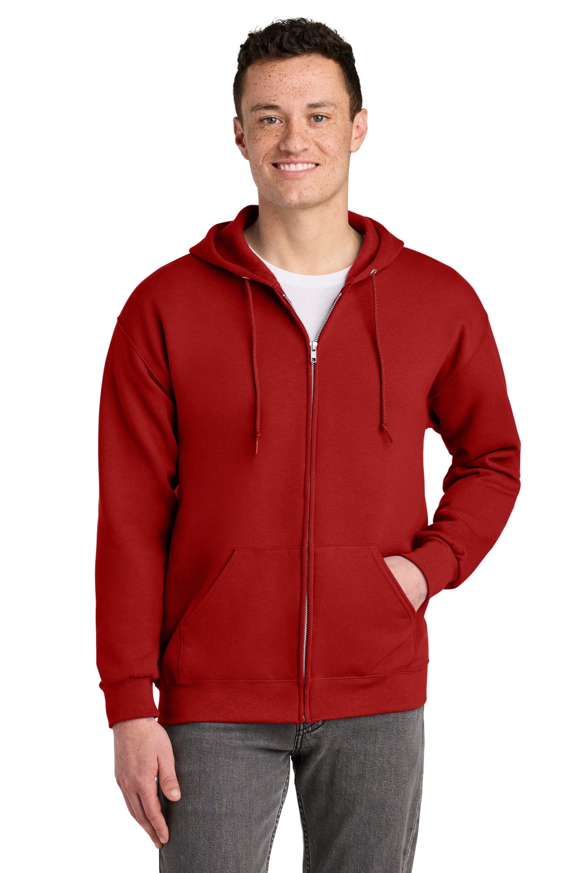 Jerzees NuBlend Full-Zip Hooded Sweatshirt.  993M
