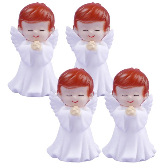 Stobok Home Decor Angel Boy Statue Figurines Miniature Praying Sculpture Decora image 0