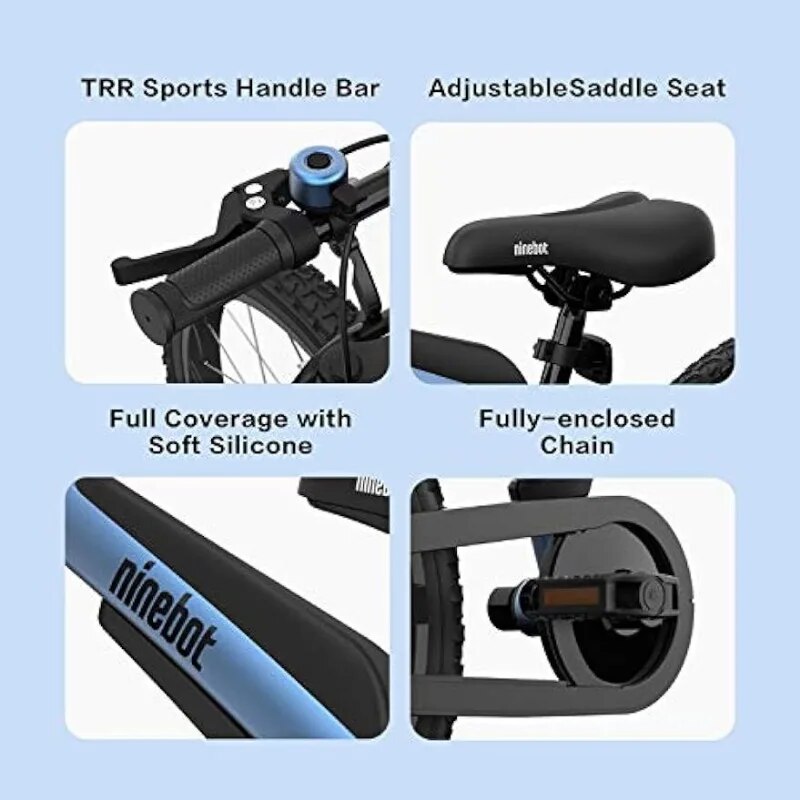 Ninebot 18" Kids Bike Ages 5-10, w/Aerospace Aluminum Frame, Enclosed Chain, Sh image 2