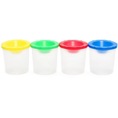 Painted Art Pen Washing Cup Plastic Transparent Multifunctional Pen Washing Buc image 4