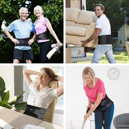 AOLIKES Lower Back Brace with 6 Stays Anti-skid Orthopedic lumbar Support Breat image 5