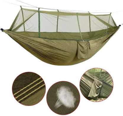 Portable Outdoor Camping Hammock With Mosquito Net 1-2 Person Go Swing Garden H image 8