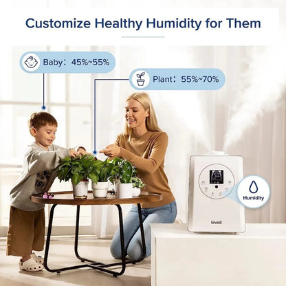 Levoit Warm Cool Mist Humidifier Vaporizer with 6 L Large Tank Remoter Control image 4