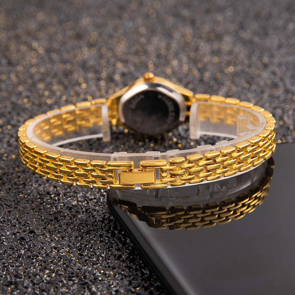 Simple Elegant Small Women's Watches Luxury Brand Gold Wrist Watches for Women  image 8