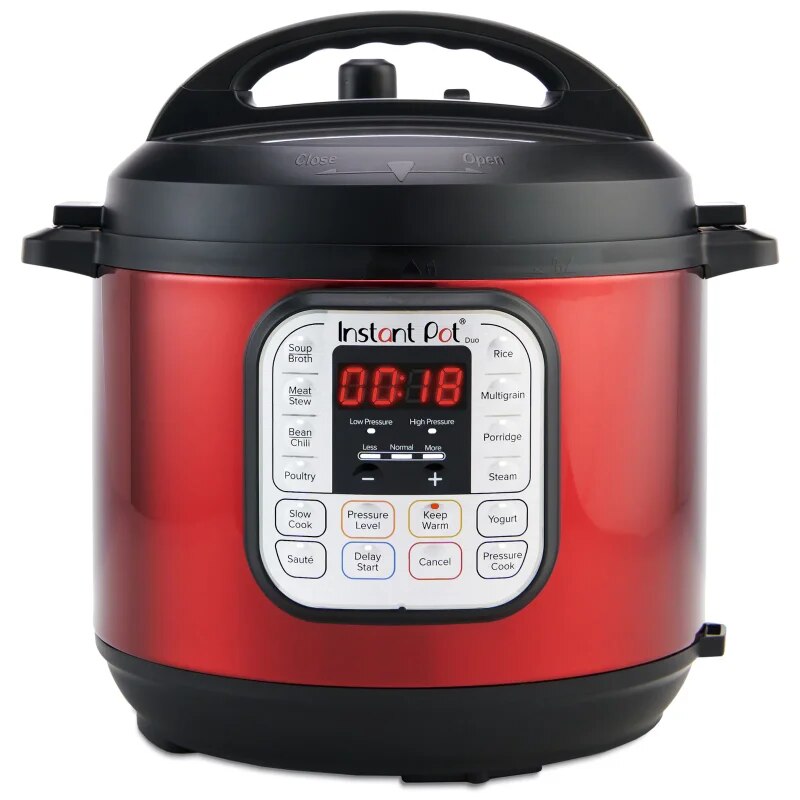 Quart Multi-Cooker, Red Stainless Steel image 1