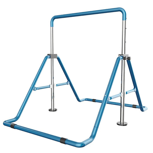 Gymnastics Horizontal Bar for Kids, Folding, Adjustable Height, Home Training Equipment