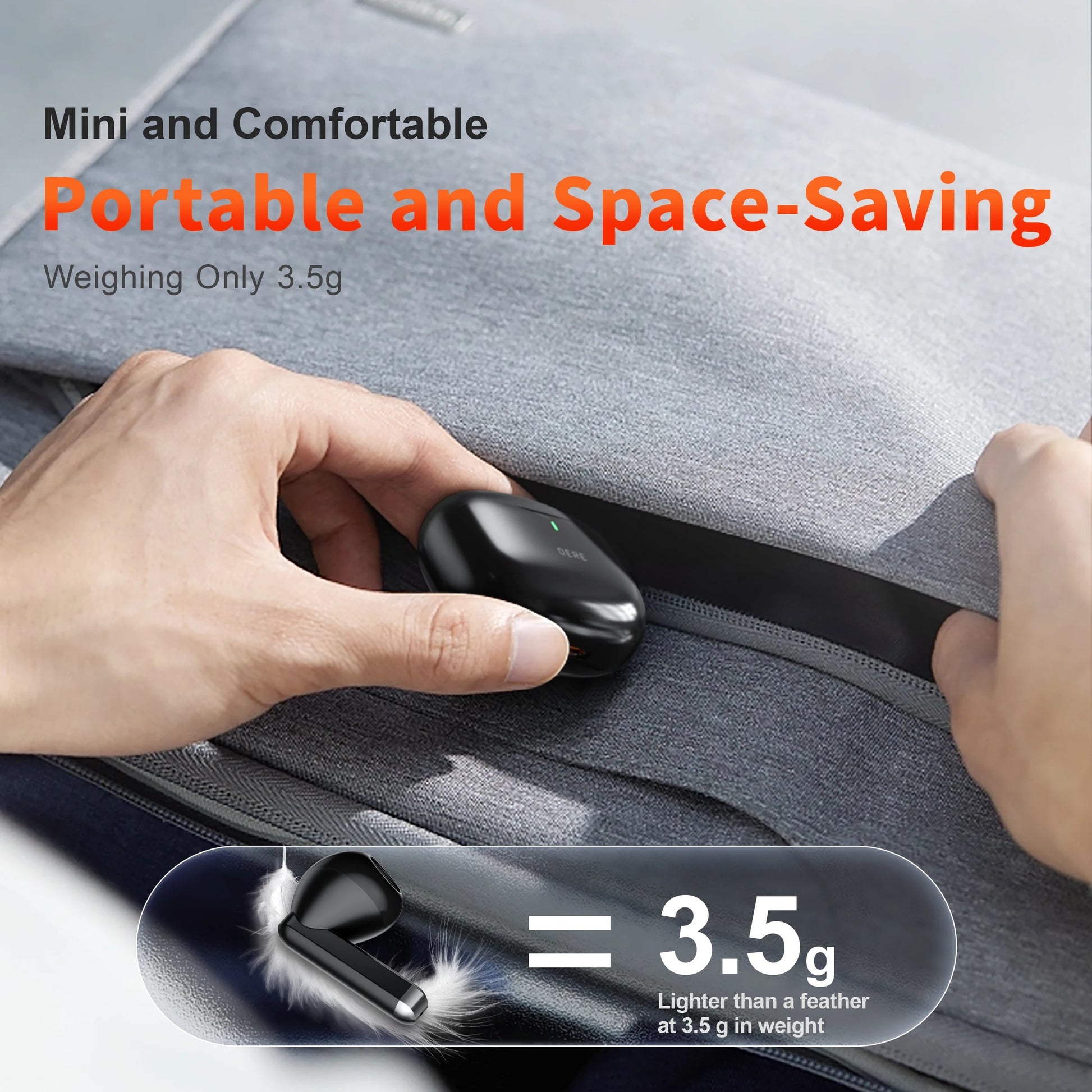 Wireless Headphones,QERE E28,NEW TWS Bluetooth 5.3,HD Microphone,HIFI Earphones image 4