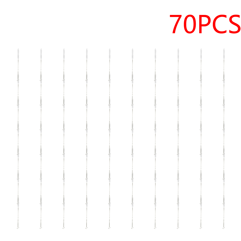 25-100PCS Drinking Pipe Brushes Stainless Steel Straw Oil Stains Removal Brush  image 5