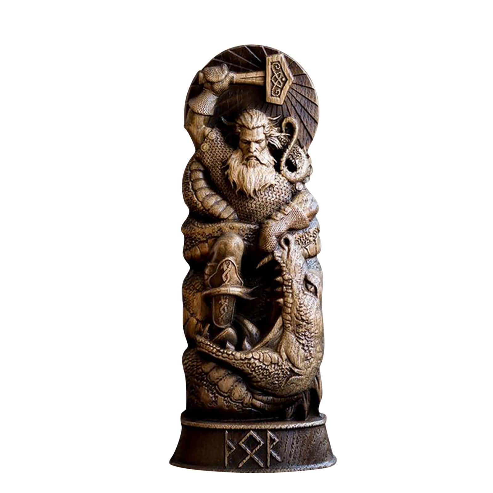 Resin Statue Nordic Gods Odin Sol Loki Freya Legend Viking God Carving Asa Prot image 3