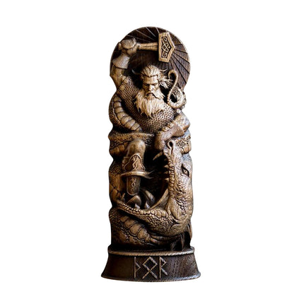 Resin Statue Nordic Gods Odin Sol Loki Freya Legend Viking God Carving Asa Prot image 3