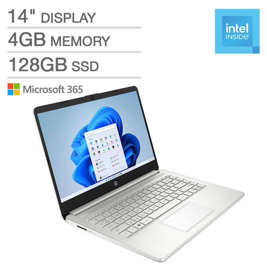 HP 14" Laptop - Intel Pentium Silver N6000 - 1080p - Windows 11 in S Mode image 0