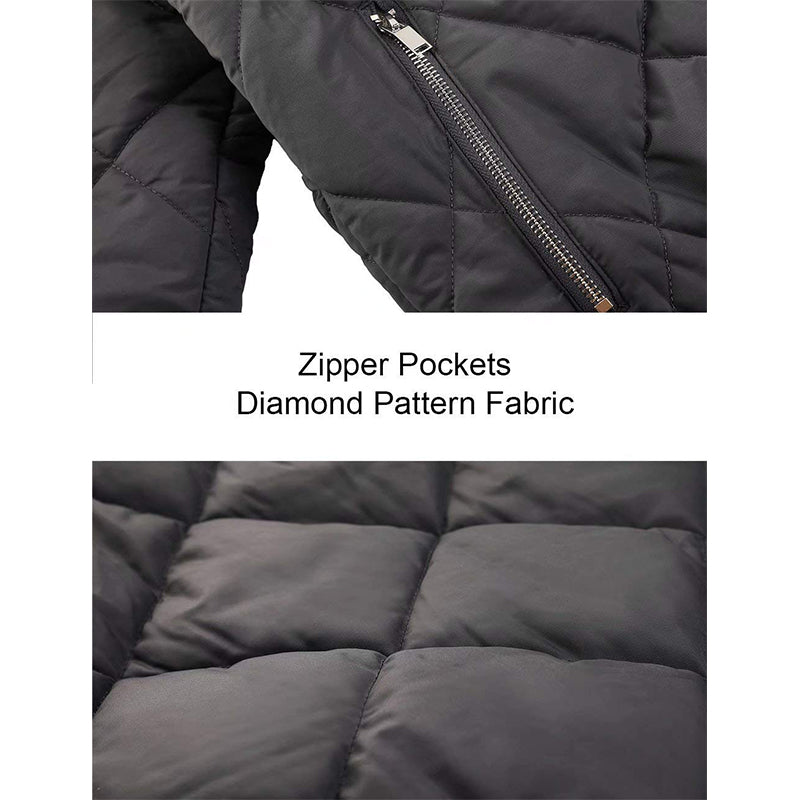 MAGCOMSEN Men's Padded Warm Jackets Fall Winter Rib Full Zip Aviator Jacket Win image 7