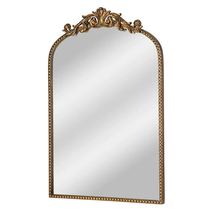 20" X 30" Arch Metal Wall Mirror D©cor In Gold Floor Mirrors image 1