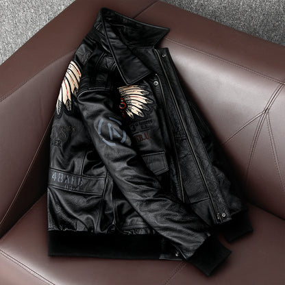 New Military Jacket Men's Vespa Motorcycle Ma1 Aviator Pilot Air Man Jacket Thi image 4