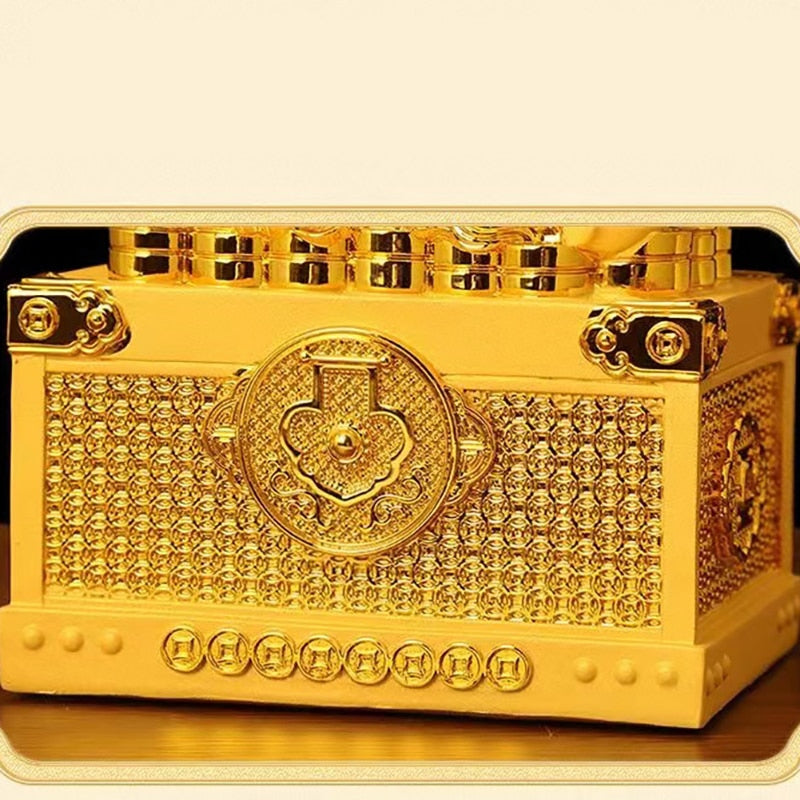 Mascot Golden Toad Piggy Bank Large Capacity Fortune Gathering Box  Luxury Home image 6