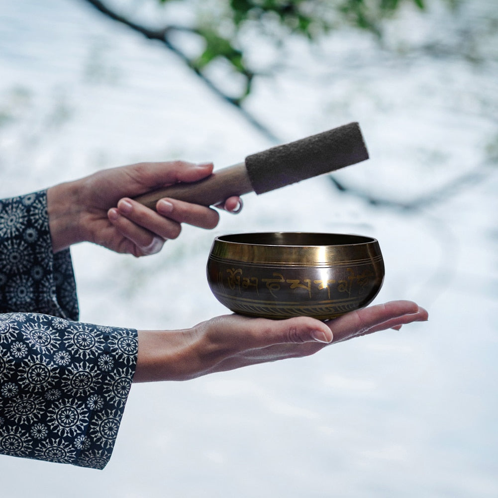 Tibetan Chime Singing Bowl Striker Handmade Buddha Yoga Meditation Sound Yoga M image 7
