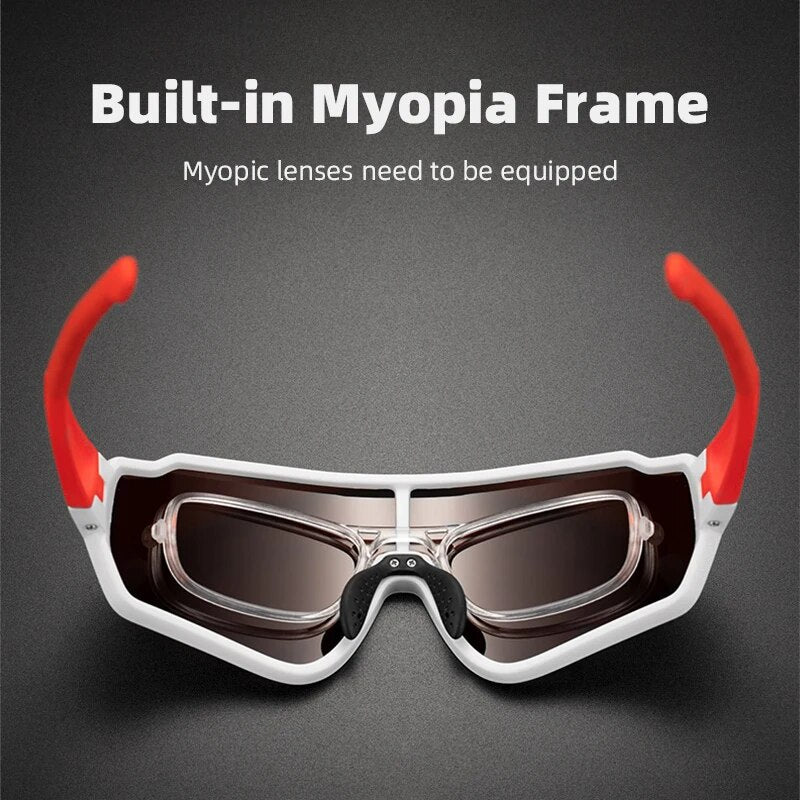 ROCKBROS Cycling Glasses Men Women Pochromic Outdoor Sport Hiking Eyewear Po image 9