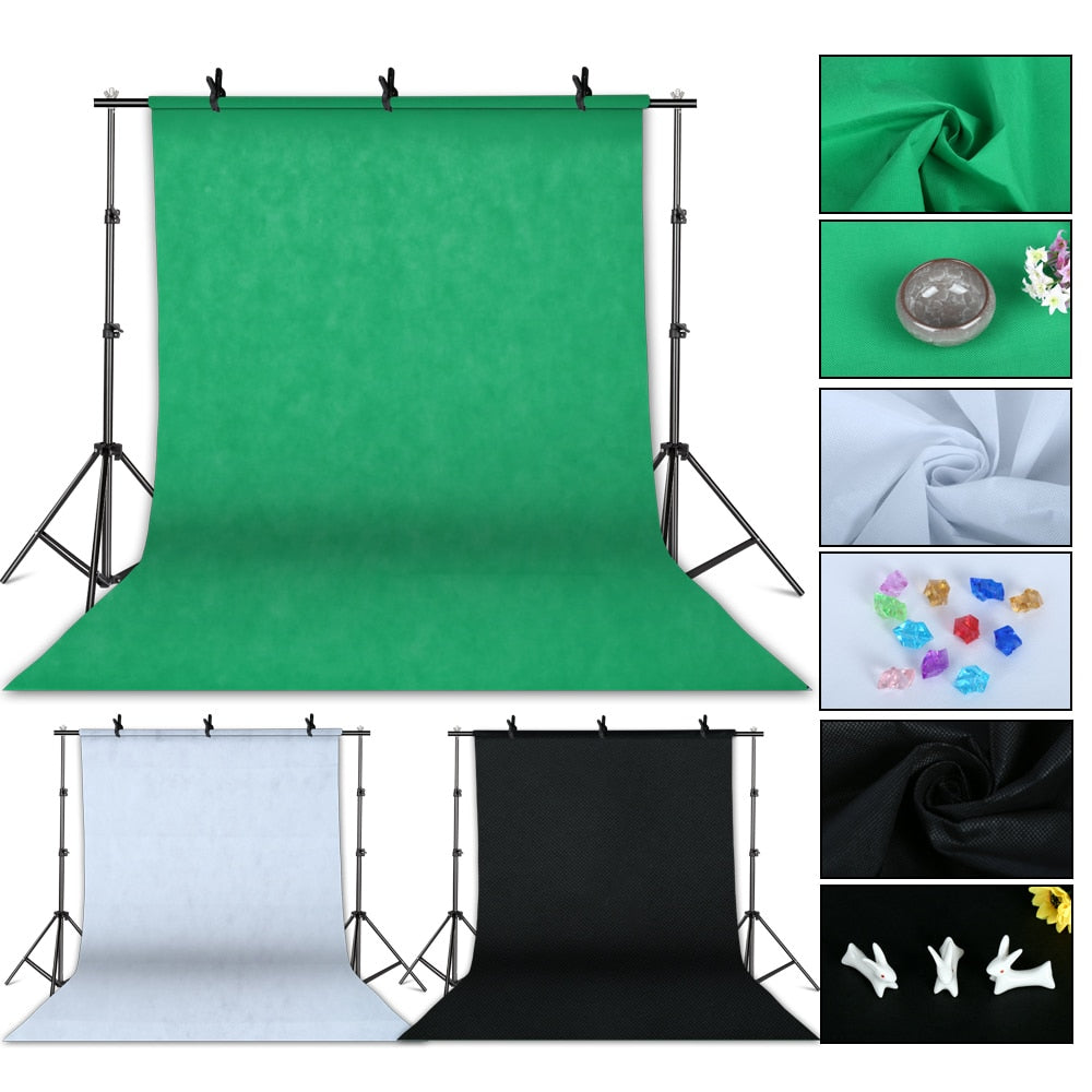 Pography Po Studio Softbox Lighting Kit With 2.6x3M Background Frame 3pcs image 5