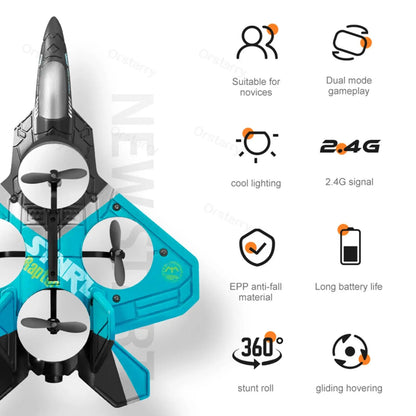 V17 RC Remote Control Airplane 2.4G Remote Control Fighter Hobby Plane Glider A image 7