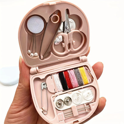 1Pcs An Essential Sewing Kit, Portable And Complete. Includes Threads, Needles, Scissors For All Your Quick Repair Needs.