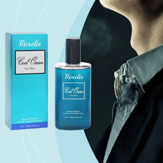 Roxelis 100ml Cologne Men Perfume Fresh Body Lasting Fragrance Confidence Boost Pheromone Release Charm Flirting Dating Perfume