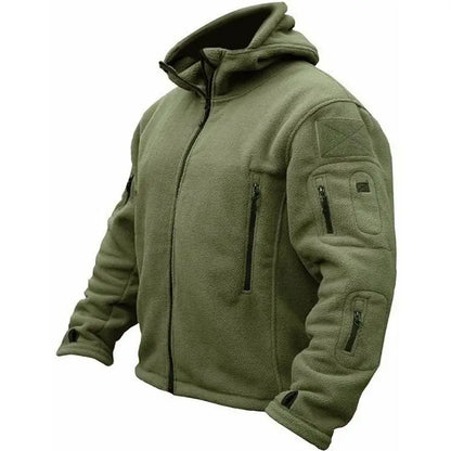 Men's Military Tactical Sport Warm Fleece Hooded Outdoor Adventure Jacket Coats